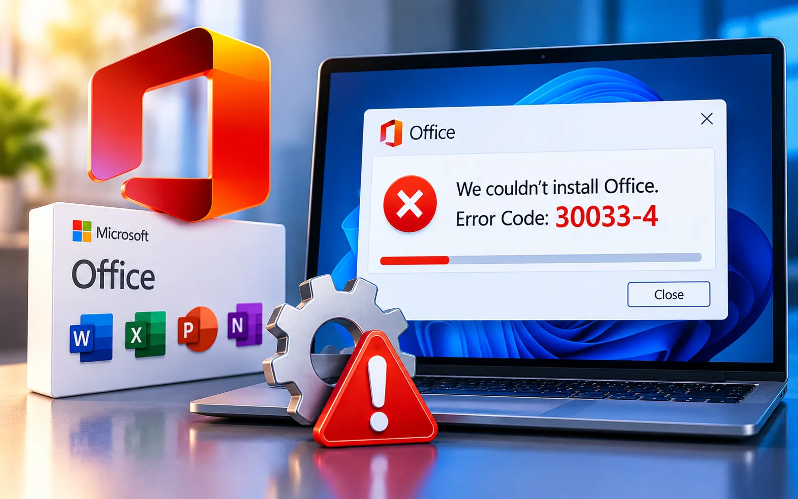 Microsoft Office Installation Error Code 30033-4 fix